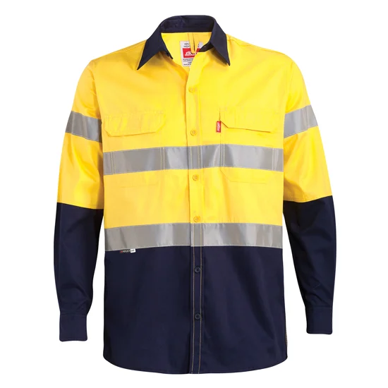 Vented Reflecticve Mining Shirt 100% Cotton